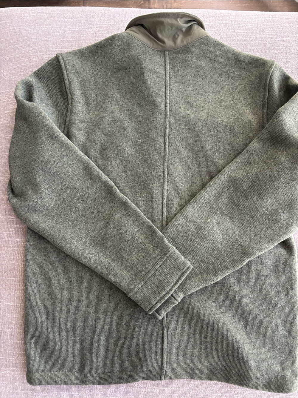 Patagonia Olive Green Wool-Blend Shirt Jacket - Picture 6 of 7